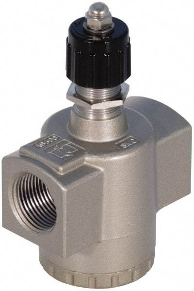 SMC PNEUMATICS - 1-1/4" Male NPT x 1-1/4" Female NPT Flow & Speed Control Valve - Inline Type - All Tool & Supply