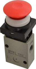 SMC PNEUMATICS - 1.00 CV Rate, 1/4" NPT Inlet Mechanical Valve - 2 Way, 2 Ports - All Tool & Supply