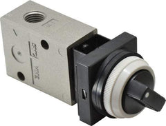 SMC PNEUMATICS - 1.00 CV Rate, 1/4" NPT Inlet Mechanical Valve - 2 Way, 2 Ports - All Tool & Supply