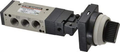 SMC PNEUMATICS - 0.55 CV Rate, 1/8" NPT Inlet Mechanical Valve - 4 Way, 5 Ports - All Tool & Supply