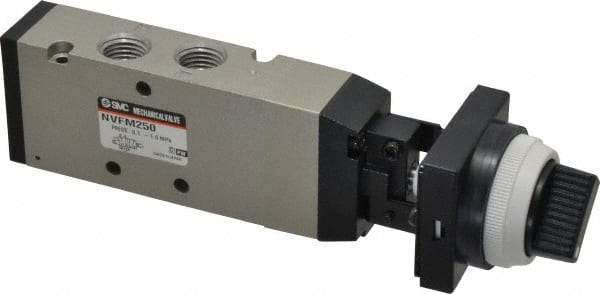 SMC PNEUMATICS - 1.00 CV Rate, 1/4" NPT Inlet Mechanical Valve - 4 Way, 5 Ports - All Tool & Supply