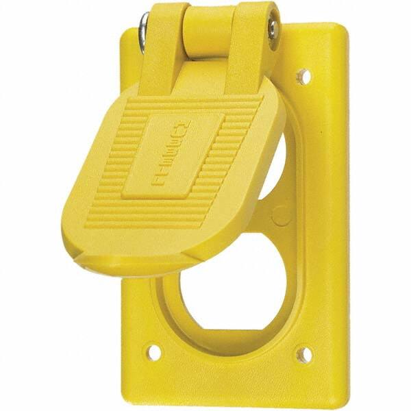 Hubbell Wiring Device-Kellems - Weatherproof Box Covers Cover Shape: Rectangle Number of Holes in Outlet: 1 - All Tool & Supply