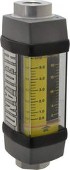 Hedland - 1/2" NPTF Port Oil & Petroleum-Based Liquid Flowmeter - 3000 Max psi, 0.5 to 5 GPM, Anodized Aluminum - All Tool & Supply