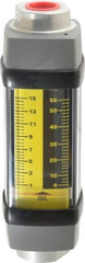 Hedland - 1/2" NPTF Port Oil & Petroleum-Based Liquid Flowmeter - 3000 Max psi, 1 to 15 GPM, Anodized Aluminum - All Tool & Supply