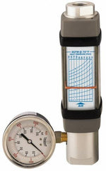 Hedland - 3/4" NPTF Port Flowmeter with Gage Installed - 600 Max psi, 50 SCFM, Anodized Aluminum - All Tool & Supply