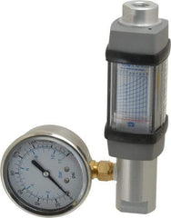 Hedland - 1/4" NPTF Port Compressed Air & Gas Flowmeter - 600 Max psi, 5 SCFM, Anodized Aluminum - All Tool & Supply