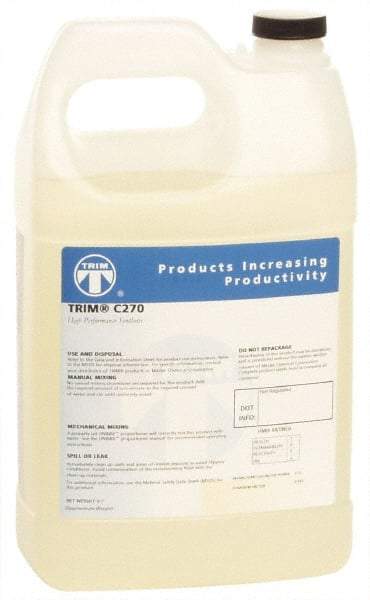 Master Fluid Solutions - Trim C270, 1 Gal Bottle Cutting & Grinding Fluid - Synthetic, For Drilling, Reaming, Tapping - All Tool & Supply