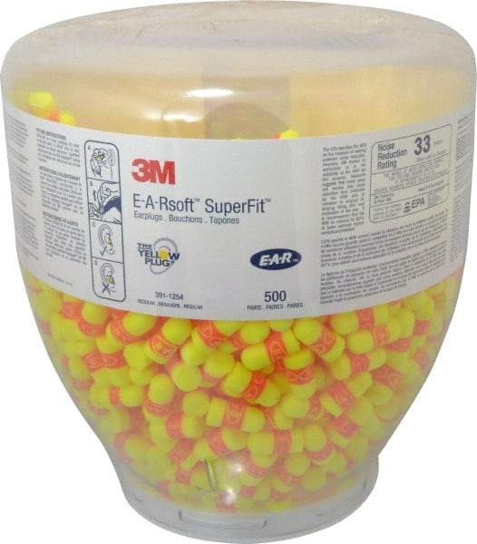 3M - One Touch Disposable Earplug Refill with 33 dB Earplugs - Yellow Earplugs, 500 Pairs - All Tool & Supply