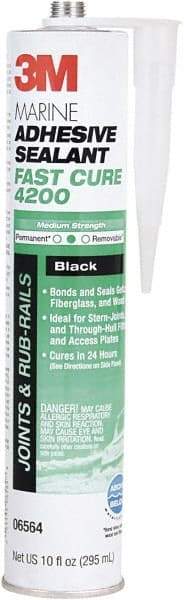 3M - 12.8 oz Cartridge White Polyurethane Marine Adhesive Sealant - 190°F Max Operating Temp, 48 hr Tack Free Dry Time - All Tool & Supply