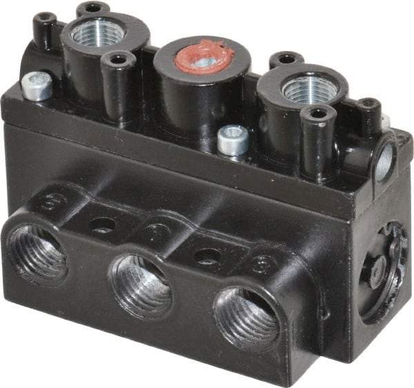 ARO/Ingersoll-Rand - 1/4" Inlet x 1/4" Outlet, Pilot Actuator, Pilot Return, 2 Position, Body Ported Solenoid Air Valve - 54 CFM, 1.5 CV, 4 Way, 150 psi, 2-15/16" Long x 1-15/16" Wide x 1-15/16" High, 0 to 180°F - All Tool & Supply