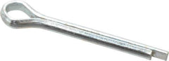 Value Collection - 3/32" Diam x 3/4" Long Extended Prong Cotter Pin - Grade 2, Zinc-Plated, Steel - All Tool & Supply