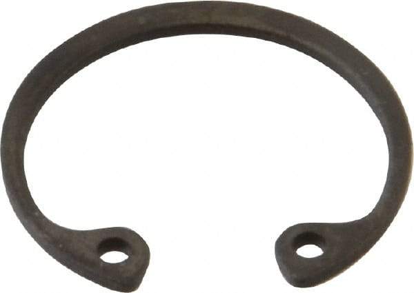 Value Collection - 13/16" Nominal, 0.042" Thick, Phosphate Finish, Spring Steel Snap Internal Retaining Ring - 0.046" Groove Width, 0.025" Groove Depth, 0.862" Groove Diam - All Tool & Supply