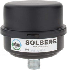 Made in USA - 1/2" Port, 4" High x 4" Wide, FRL Filter - 15 SCFM, 220°F Max - All Tool & Supply