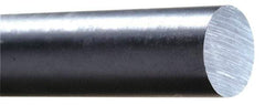 Made in USA - 4' Long, 1-3/4" Diam, Acetal Plastic Rod - Black - All Tool & Supply