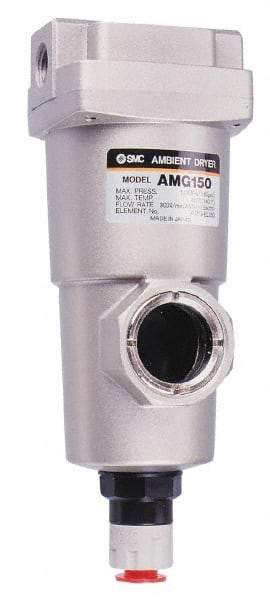 SMC PNEUMATICS - 2" NPT Pipe, 424 CFM Refrigerated Air Dryer - 75 kw, 16-3/4" Long, Open Auto Drain - All Tool & Supply