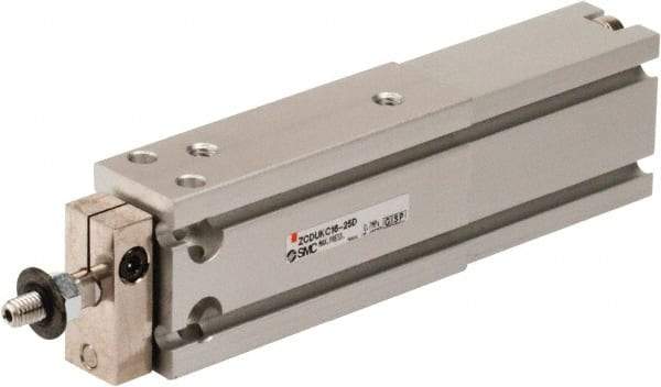 SMC PNEUMATICS - 16mm Bore x 25mm Stroke Vacuum Cylinder - 85 psi, 135.5mm OAL - All Tool & Supply