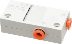 SMC PNEUMATICS - 1mm Nozzle High Pressure Vacuum Ejector Valve - 1/4" Tube Outside Diam Supply Port x 1/4" Tube Outside Diam Vacuum Port, 26 psi Pressure, 1.2 CFM Air Consumption & 0.85 CFM Max Suction Flow - All Tool & Supply