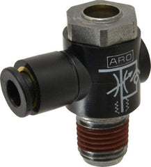 ARO/Ingersoll-Rand - 1/4" Male NPT x 1/4" Female NPT Right Angle Flow Control Valve - All Tool & Supply