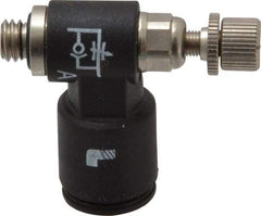 Legris - 10-32 Male NPT x 1/4" Tube OD Miniature Exhaust Valve - All Tool & Supply