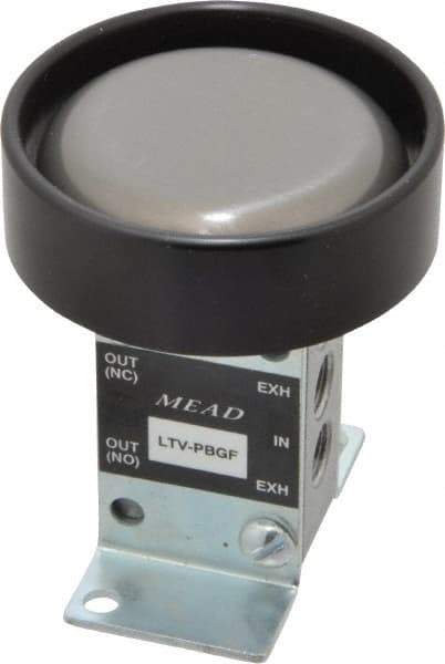 Mead - 0.24 CV Rate Ergonomic Low Stress Valve - 14 CFM, 125 Max psi, Foot Mount - All Tool & Supply