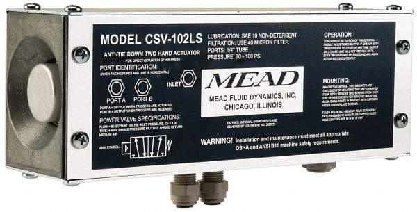 Mead - L-Type 4 Way Pkg. Low Stress Two Hand Control Unit - 120 Max psi - All Tool & Supply