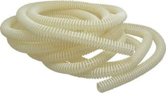 Hi-Tech Duravent - 3/4" ID, 30 Hg Vac Rating, 40 psi, Polyurethane Vacuum & Duct Hose - 25' Long, Clear with Opaque Helix, 2-1/4" Bend Radius, -20 to 180°F - All Tool & Supply