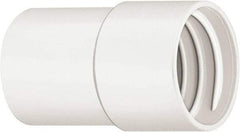 Hi-Tech Duravent - 2" Screw-On Hose Cuff - PVC, White - All Tool & Supply