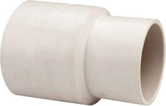 Hi-Tech Duravent - 1-3/4" Screw-On Hose Cuff - PVC, White - All Tool & Supply