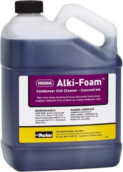 Parker - 1 Gal HVAC Coil Cleaner - For Cleaning Fin & Tube Surfaces of Outdoor A/C & Refrigeration Condensers Additional Information Outdoor Condenser Coil Cleaner - All Tool & Supply