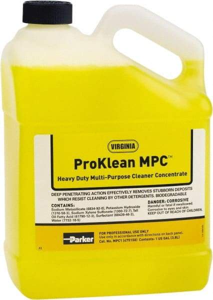 Parker - 1 Gal HVAC Coil Cleaner - For Electronic Air Cleaners, Permanent Air Filters, Evaporator & Condenser Coils - All Tool & Supply