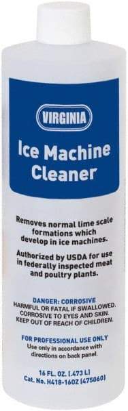 Parker - 16 oz Bottle Ice Machine Cleaner - For Ice Machines: Cube, Tube, Flake & Commercial Dishwasher - All Tool & Supply