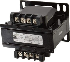 Sola/Hevi-Duty - 1 Phase, 0.3 kVA, Control Transformer - 2 Input, 1 Output Winding, 60, 50/60 at 220 V x 440 V, 50/60 at 230 V x 460 V Hz, 5.09 Inch Deep x 4.53 Inch High, 131°F Temp Rise - All Tool & Supply