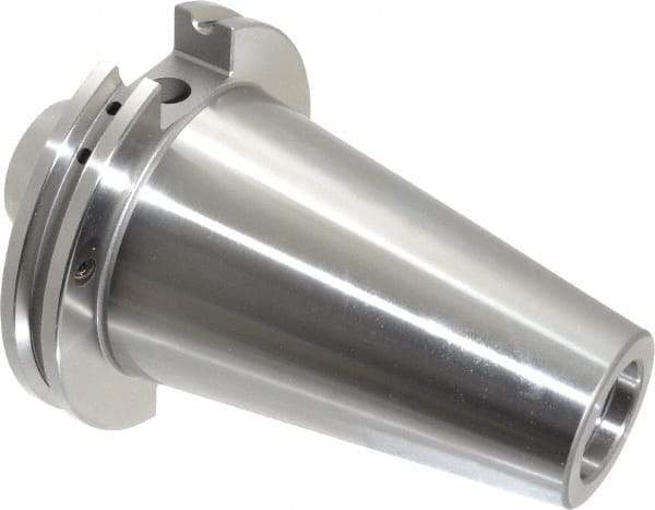 Accupro - CAT50 Taper Shank 5/8" Hole End Mill Holder/Adapter - 1-21/32" Nose Diam, 1.75" Projection, 1-8 Drawbar, Through-Spindle & DIN Flange Coolant - Exact Industrial Supply