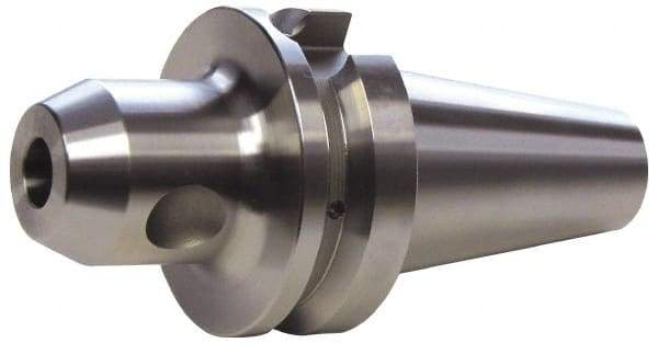 Accupro - BT50 Taper Shank 1" Hole End Mill Holder/Adapter - 2-23/64" Nose Diam, 4" Projection, Through-Spindle & DIN Flange Coolant - Exact Industrial Supply