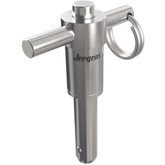 16 mm Pin Diameter, 100 mm Grip Length, Heavy Duty T-Handle Kwik-Lok Pin, Stainless Steel