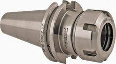 Accupro - 0.078" to 0.787" Capacity, 2-1/2" Projection, CAT40 Taper Shank, ER32 Collet Chuck - 0.0002" TIR, Through-Spindle & DIN Flange Coolant - Exact Industrial Supply