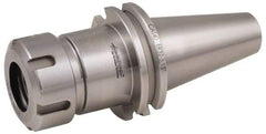 Accupro - 0.039" to 0.629" Capacity, 4" Projection, CAT50 Taper Shank, ER25 Collet Chuck - 0.0002" TIR, Through-Spindle & DIN Flange Coolant - Exact Industrial Supply