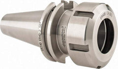 Accupro - 0.118" to 1.023" Capacity, 2-1/2" Projection, CAT40 Taper Shank, ER40 Collet Chuck - 0.0002" TIR, Through-Spindle & DIN Flange Coolant - Exact Industrial Supply