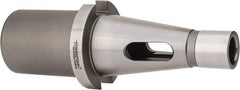 Accupro - NMTB40 Outside Taper, 4MT Inside Taper, NMTB to Morse Taper Adapter - 3" Projection, 1.97" Nose Diam, Through Coolant - Exact Industrial Supply