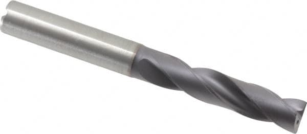 Kennametal - 3/8" 180° Spiral Flute Solid Carbide Screw Machine Drill Bit - All Tool & Supply