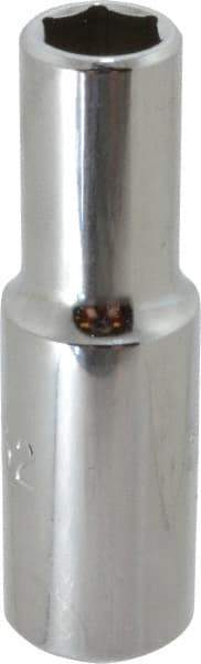 Proto - 11/32", 3/8" Drive, Deep Hand Socket - 6 Points, 2-1/8" OAL, Alloy Steel, Chrome Finish - All Tool & Supply