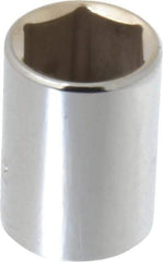 Proto - 25/32", 1/2" Drive, Standard Hand Socket - 6 Points, 1-1/2" OAL, Alloy Steel, Chrome Finish - All Tool & Supply