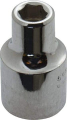 Proto - 1/2" Drive, Standard Hand Socket - 6 Points, 1-1/2" OAL, Alloy Steel, Chrome Finish - All Tool & Supply