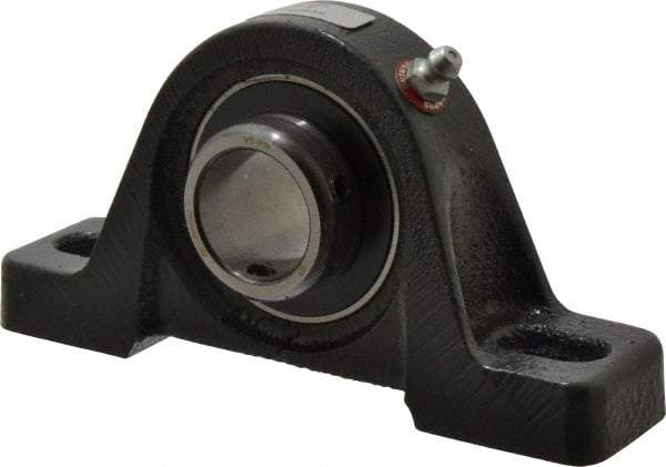 Browning - 1" ID, 5-1/2" OAL x 2-13/16" OAH Pillow Block Air Handling - 1,651 Lb Static Cap, 2,801 Lb Dyn Cap, 3-15/16" Btw Mnt Hole Ctrs, 1-7/16" Base-to-Ctr Ht, Cast Iron - All Tool & Supply