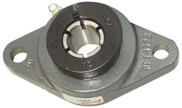 Browning - 1-1/2" ID, 6-3/4" OAL x 4-1/8" OAH 2-Bolt Flange - 4,467 Lb Static Cap, 7,340 Lb Dyn Cap, 5-21/32" Btw Mnt Hole Ctrs, Cast Iron - All Tool & Supply