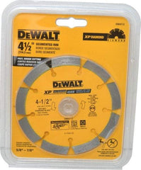 DeWALT - 4-1/2" Diam, 7/8" Arbor Hole Diam, Wet & Dry Cut Saw Blade - Diamond-Tipped, Standard Round Arbor - All Tool & Supply