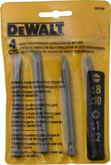 DeWALT - 4 Piece, Bit Set - Phillips, Slotted Point - All Tool & Supply