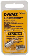 DeWALT - 14.4 Volt, Halogen Portable Work Light Replacement Bulb - Use with DW9063 - All Tool & Supply