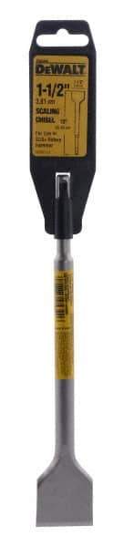 DeWALT - 1-1/2" Head Width, 10" OAL, 3/4" Shank Diam, Scaling Chisel - SDS Plus Drive, SDS Plus Shank, Steel - All Tool & Supply