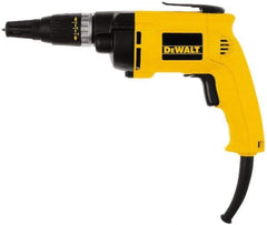 DeWALT - Pistol Grip Handle, 2,500 RPM, 132 In/Lb Torque, Electric Screwdriver - 1/4" Bit Holder, 120 Volts, 6.20 Amps - All Tool & Supply